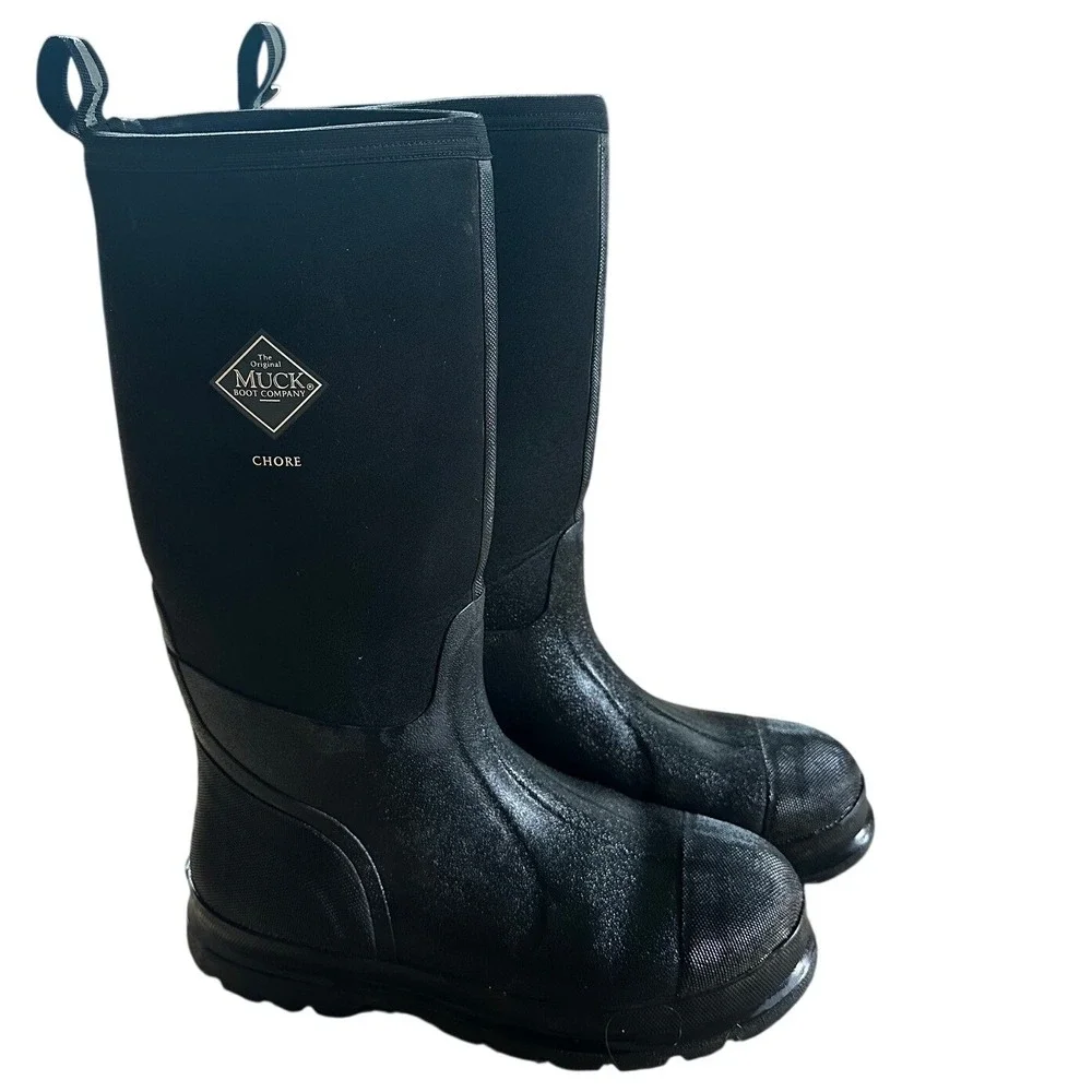 Muck Boot Company Chore Black Tall Work Boots Men's 12